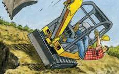 mini excavator on trailer stuck in the ground accident|Mini Excavator Safety 101: Your Essential Handbook!.